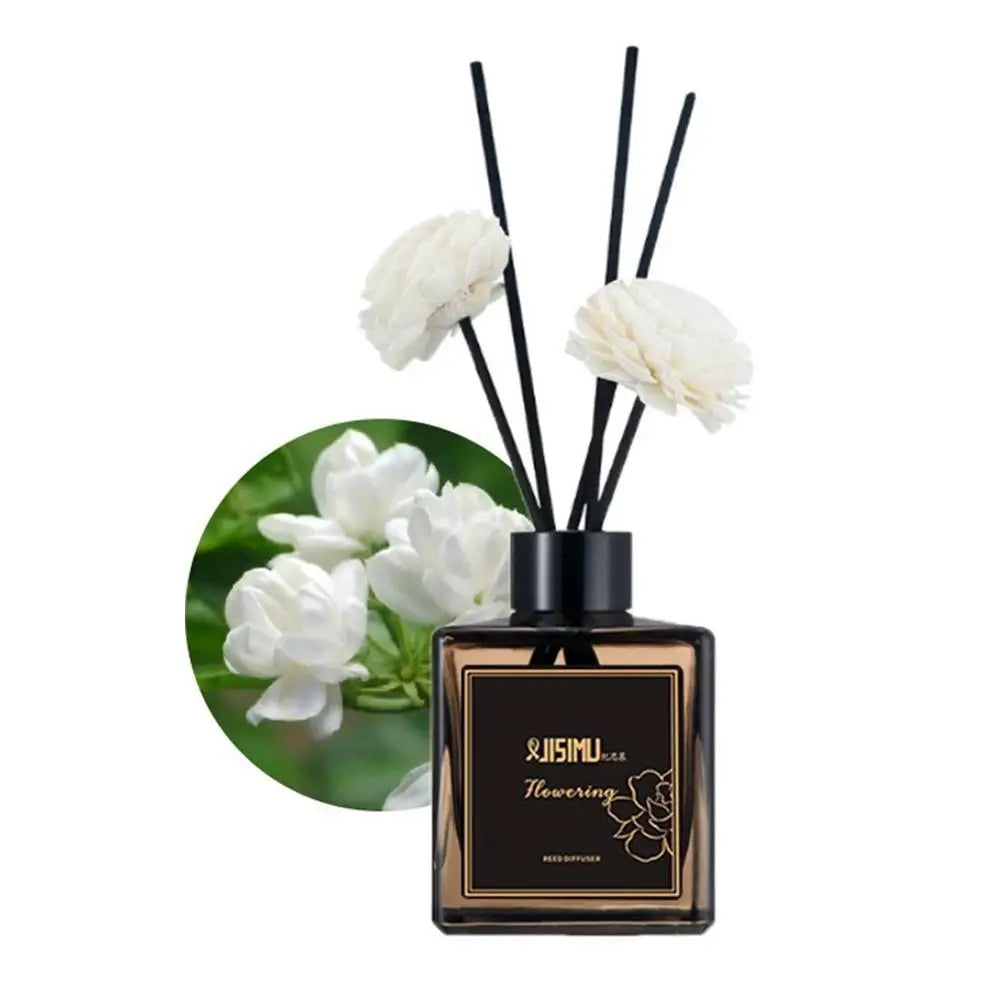 50ml Flameless Reed Diffuser | Natural Essential Oil Air Freshener Reed Diffuser Set Zpaxo jasmine