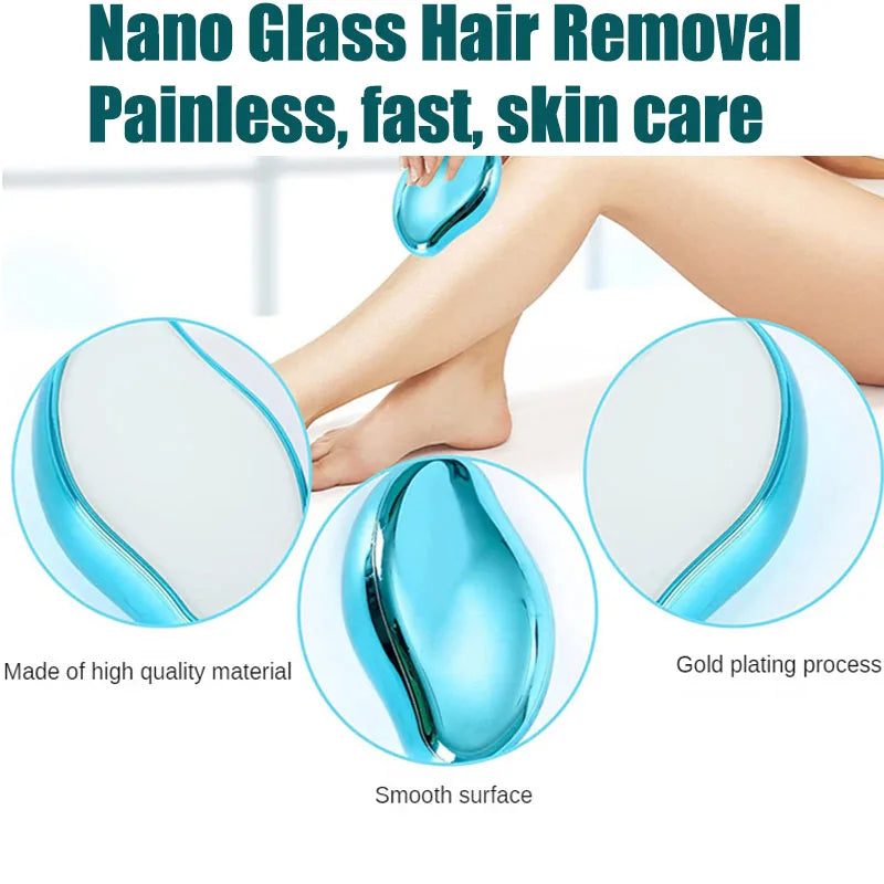 Hair Removal Stone Depilatory Gum Eraser Scrub Netscroll Painless Epilator Beauty Woman Body Crystal Epilator Nano Version Zpaxo