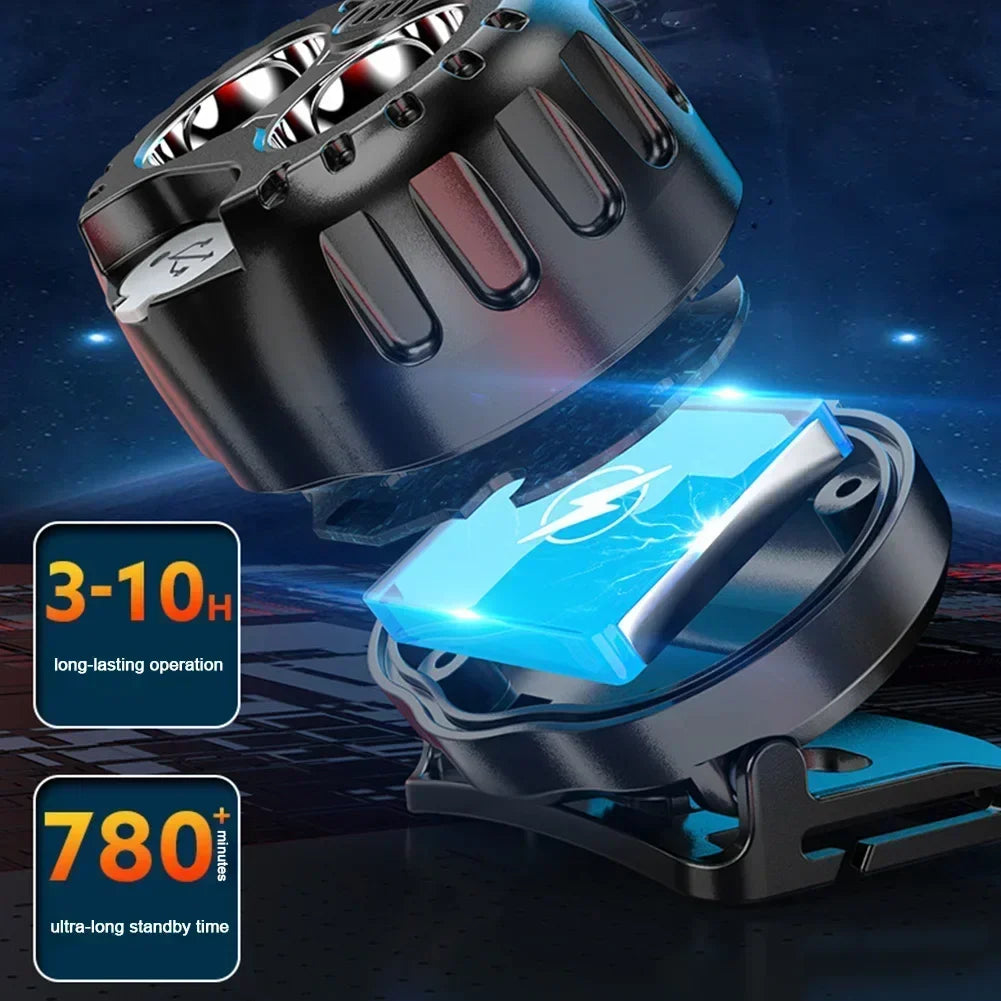 Powerful LED Headlamp IPX4 Waterproof Emergency Head Flashlight 250LM Zpaxo
