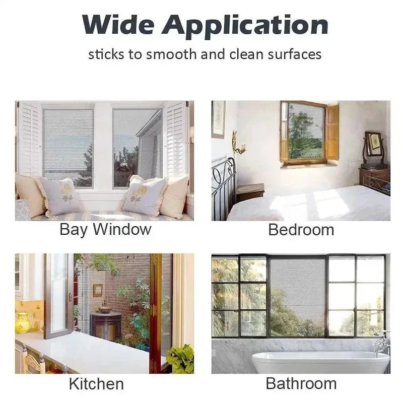 White Black Anti Mosquito Curtain Net Screens Window Mosquito Net Self-adhesive Anti Insect Air Tulle Invisible Mosquitoes Flies Zpaxo