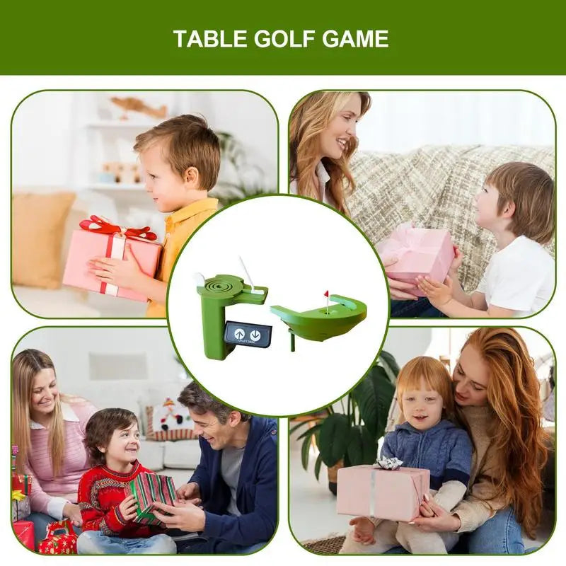 Golf Game 3D Printed Desk Golf Toy Desktop Ball Set With Realistic Course Table Toy For Workplace Golfers Enthusiasts Indoor Zpaxo