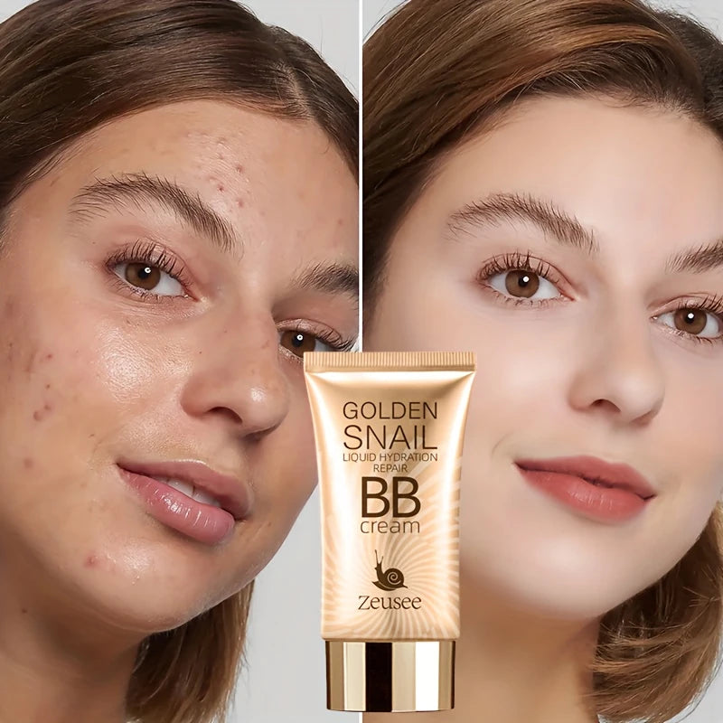 Golden Snail BB Cream Matte Moisturizing Foundation Primer Full Zpaxo