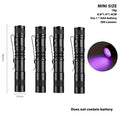 395nm UV Flashlight – Pet Urine Detector & Scorpion Finder UV Flashlight Zpaxo Short-4PCS Fixed Focus