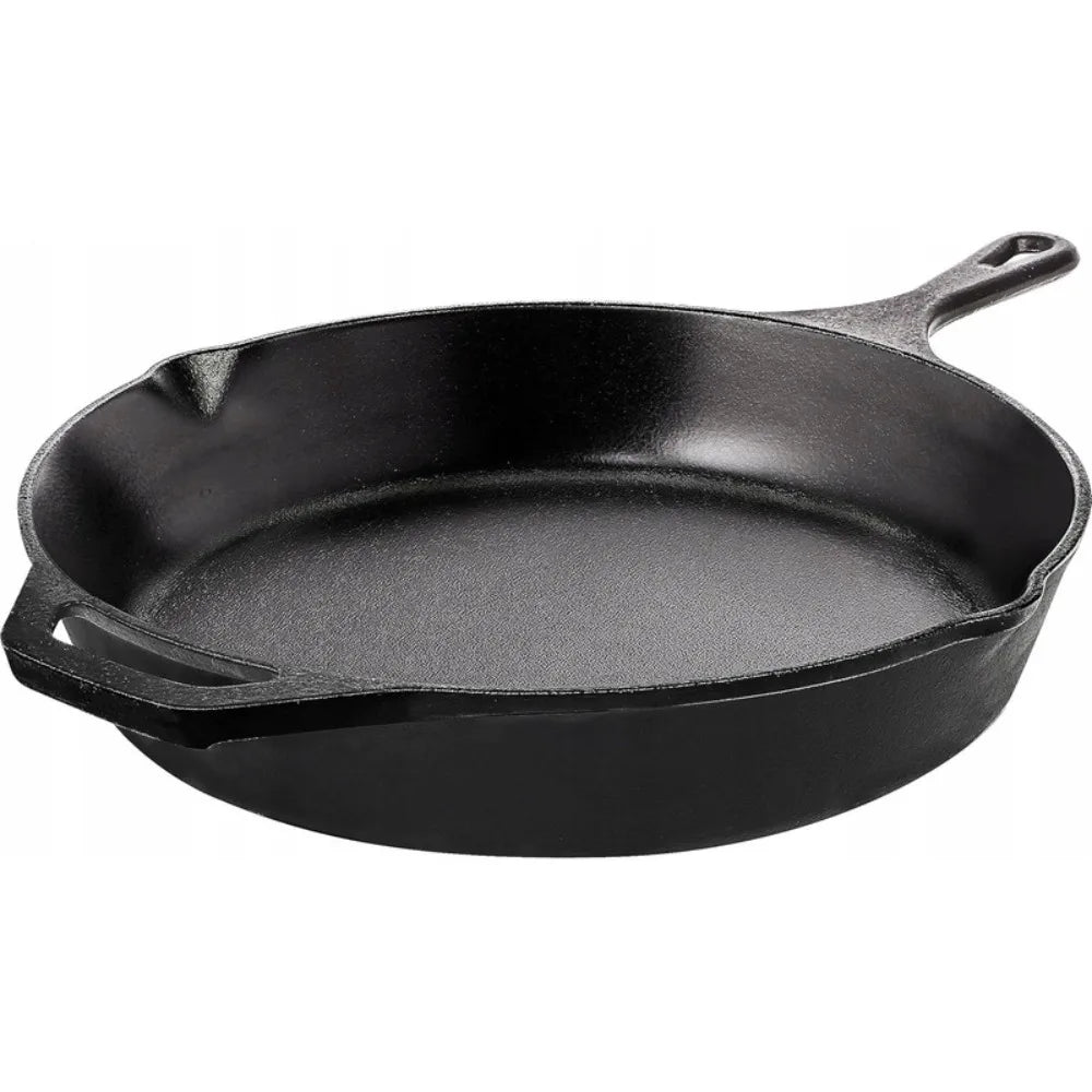 Pre-seasoned Cast Iron Skillet Heavy Duty Grill Campfire Pan Cookware