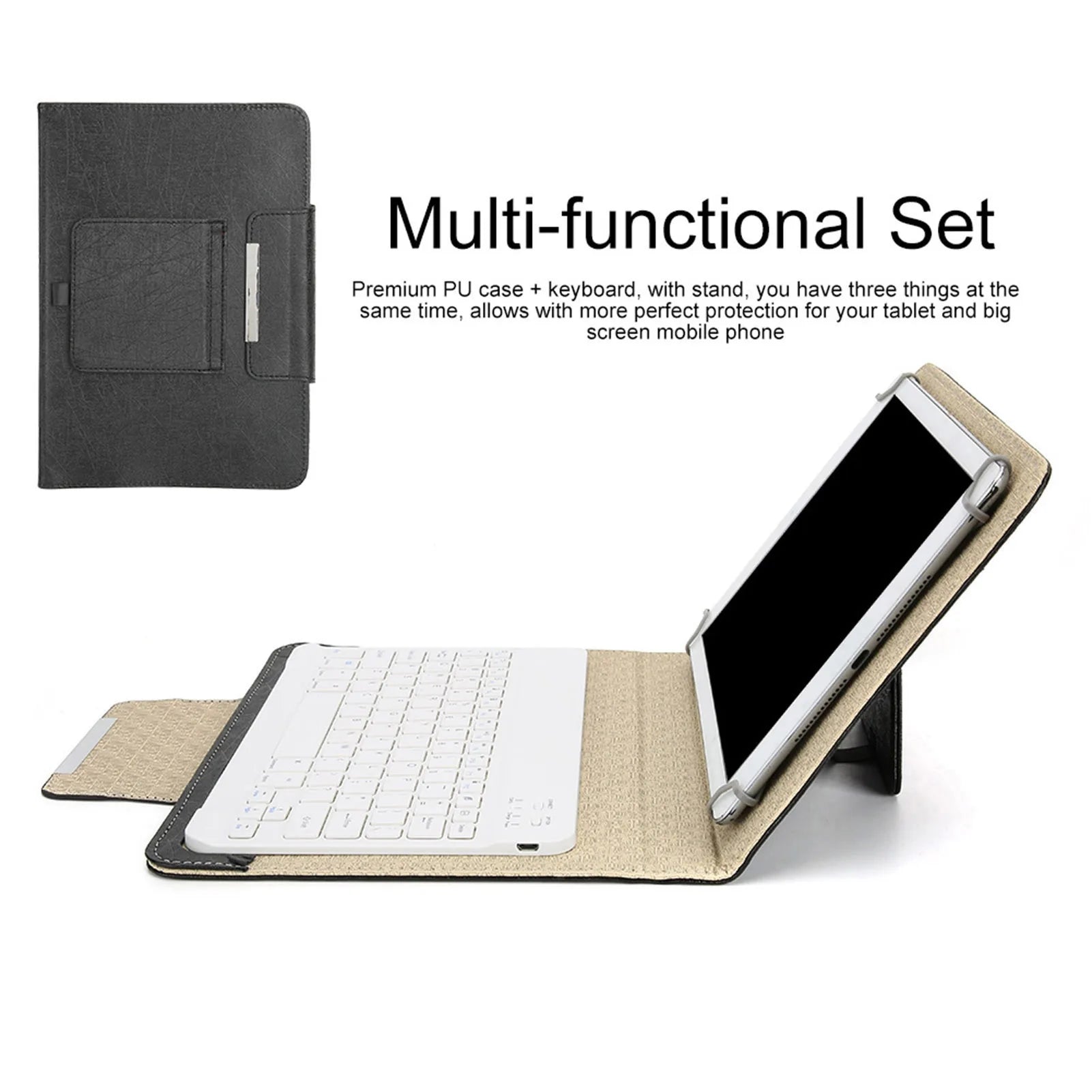 10'' Tablet Laptop Universal PU Protective Case Cover Bluetooth