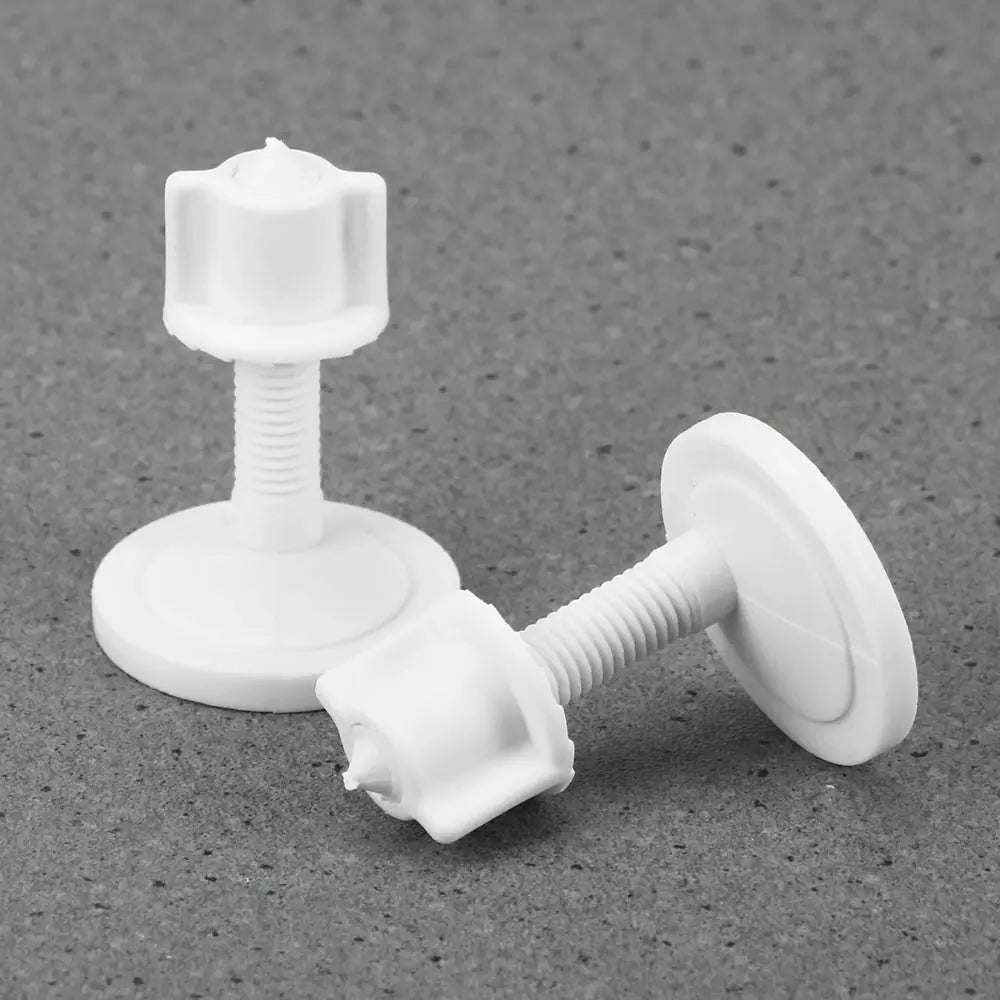 Plastic Toilet Hinge Screws & Nuts – Universal Replacement Set Toilet Hinge Screws Zpaxo