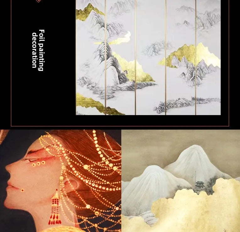 Real 24K Gold Leaf Sheets 3 Sizes 98 Pure Foil Art Craft DIY