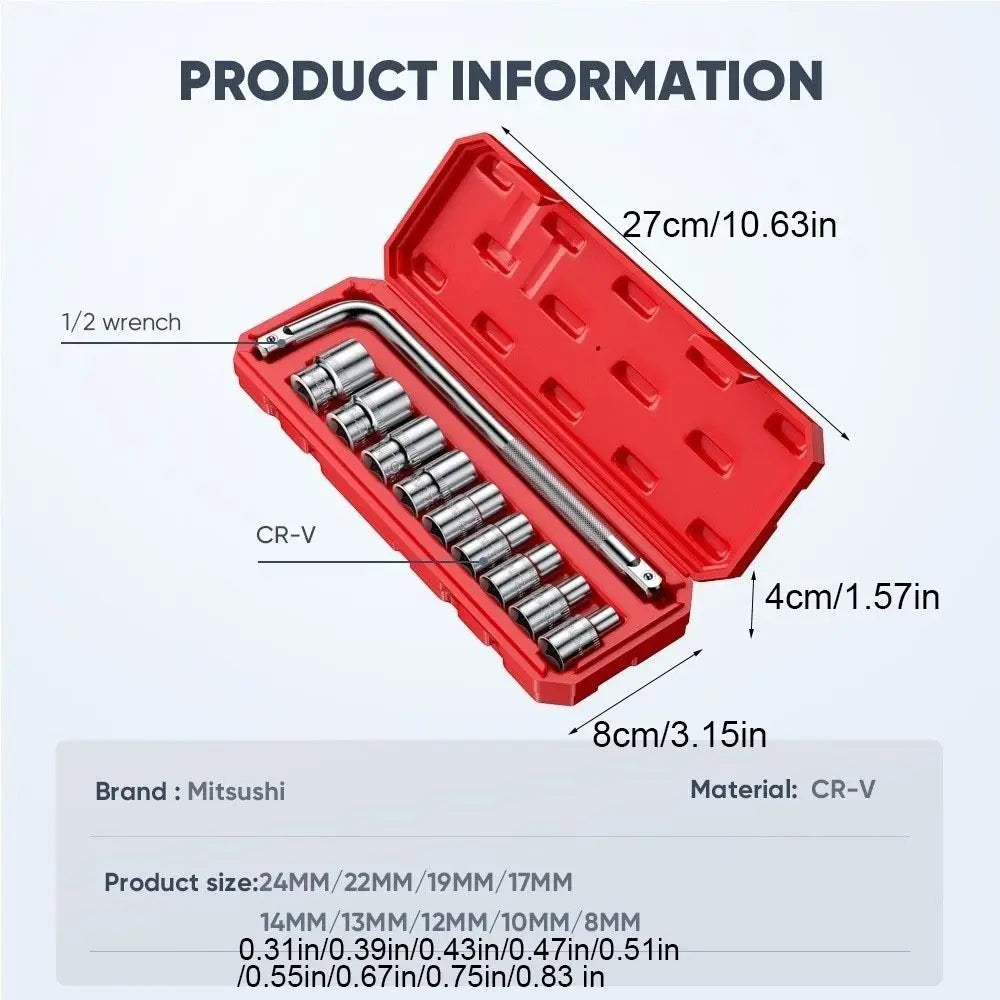 Lug Nut Wrench Hexagon Socket Change Pry Bar Removal Tool Repairing Zpaxo