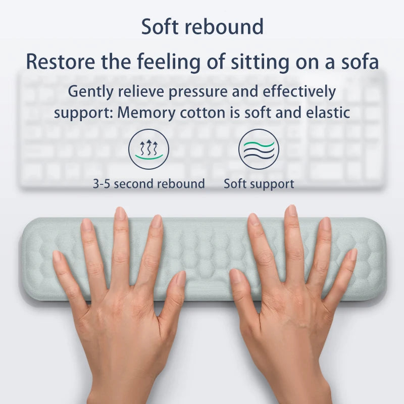 Keyboard Pad Memory Foam Office Computer Laptop Easy Typing Soothing