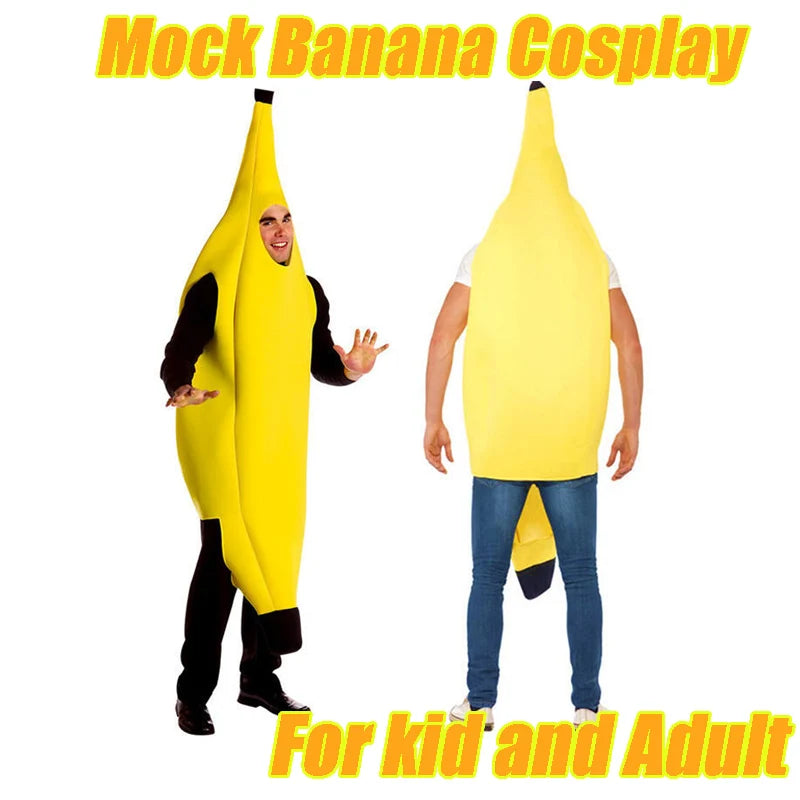 1 3 5 Charming Banana Costume Deluxe Adult Outfit Halloween Parties