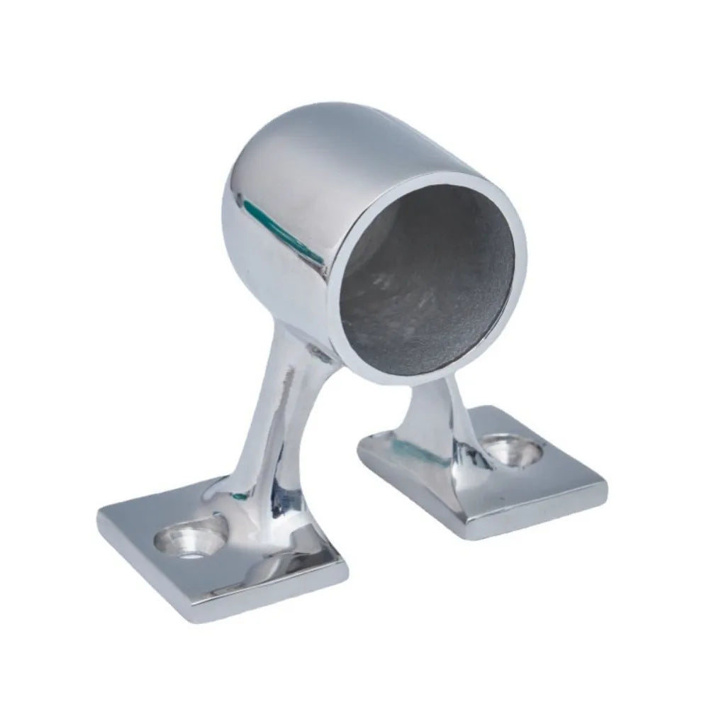 Stainless Steel Marine Handrail Bracket 25mm Center/End Boat Hand Rail Fitting 90° Stanchion Support Railing Part Boat Owners Zpaxo Style 2
