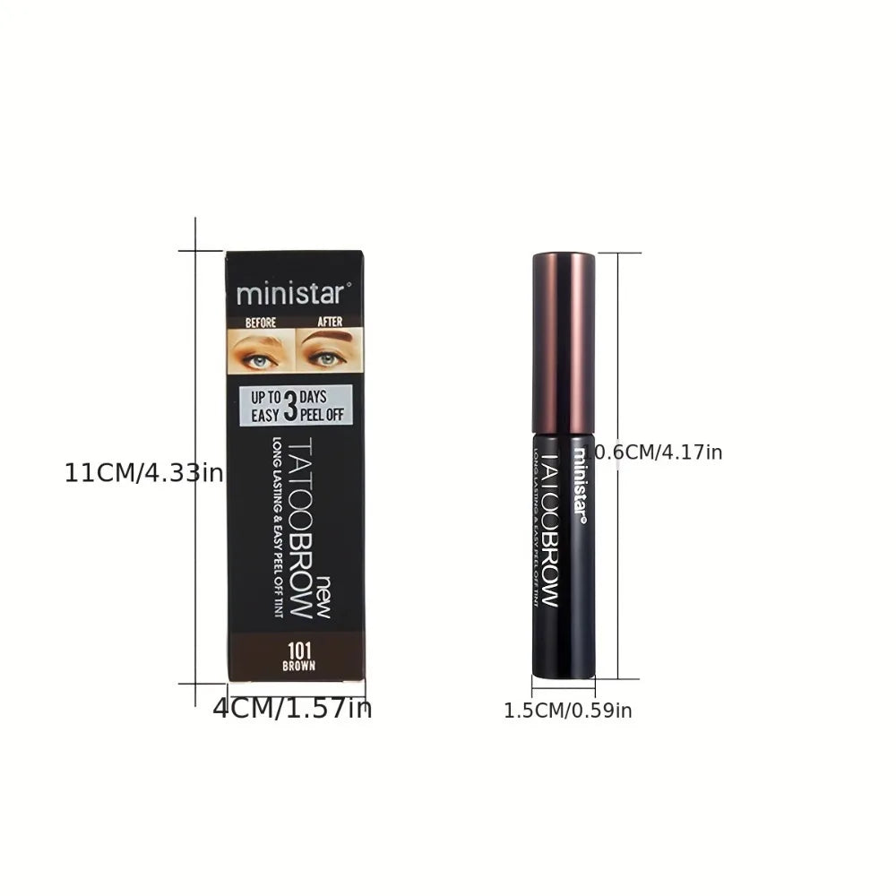 3 Peel Off Eyebrow Gel Waterproof Sweat Resistant Semi Permanent Brow Zpaxo