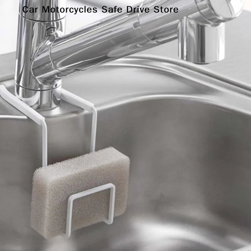CMSponge Holder Kitchen Sink Durable Metal Suction Cup Sponge Caddy