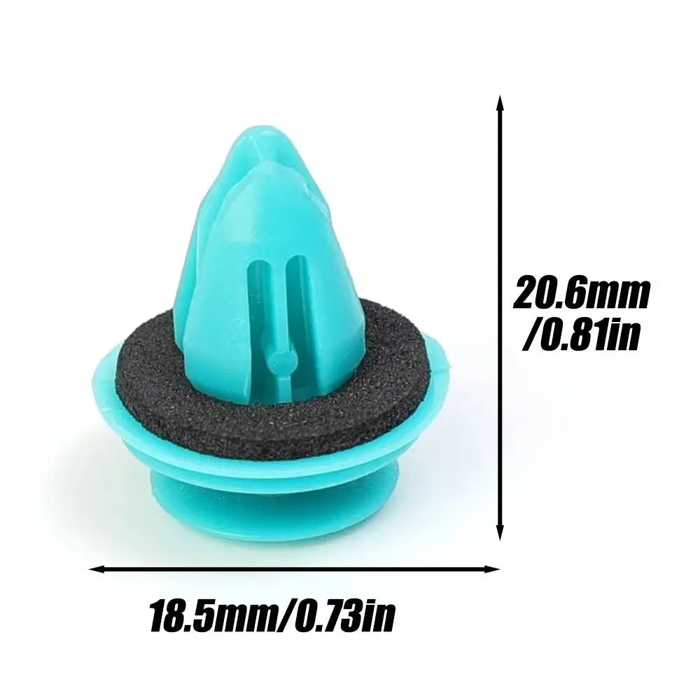 100pcs Rivet Kit Nylon Retaining Clip Accessories Universal Retainer Fastener Rivet Door Buckle Blue/Yello Zpaxo