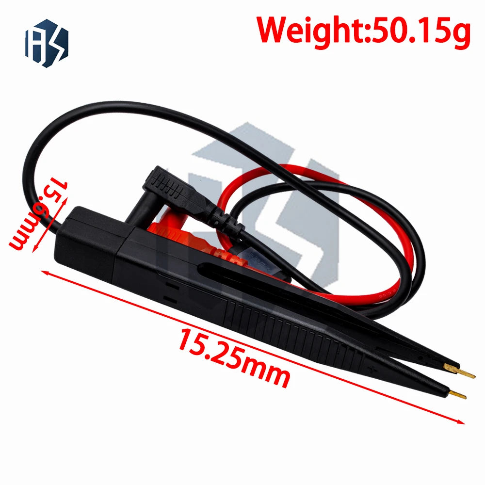 1PC SMD LCR Test Tweezers - Multimeter Probe for Patch Capacitor, Inductor & Component Holding Zpaxo
