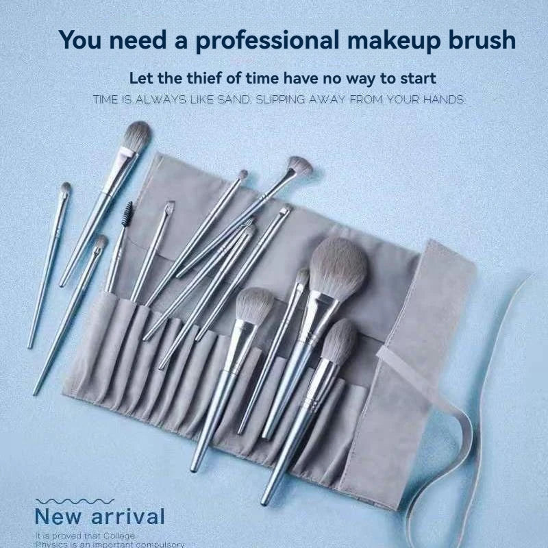 14-Piece Makeup Brush Soft Nylon Bristles Foundation Eyeshadow