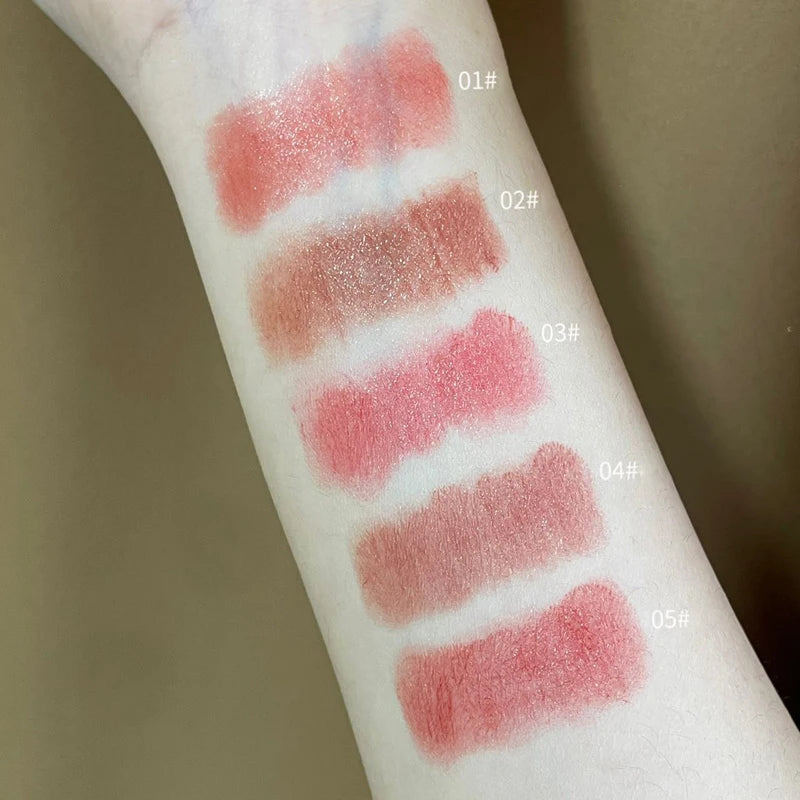 Water Light Mirror Lipstick Long-Wear Smudge-Proof Shine Hydrating Moisturizing Lipstick Smooth Texture Skin-Brightening Makeup Zpaxo