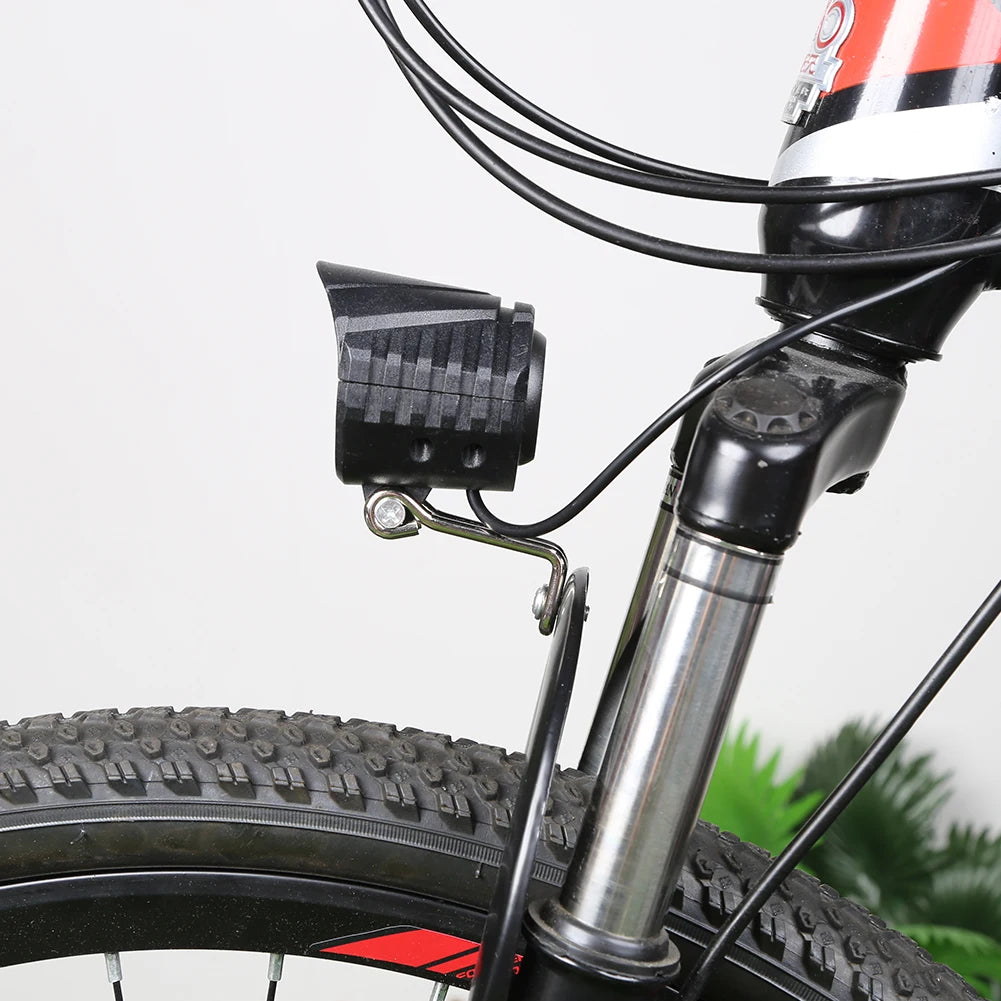 E-Bike Horn Light 36V 48V 60V Electric 9LED Bicycle Headlight 18W 2in1 Horn and Light Switch Scooter Safety Bike Flashlight Zpaxo