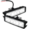 18W Car LED Light Bar 12V 6000K Super Bright Car LED Work Light IP67 Waterproof Flood Spot Light Off Road Head Light Driving Zpaxo 2PCS