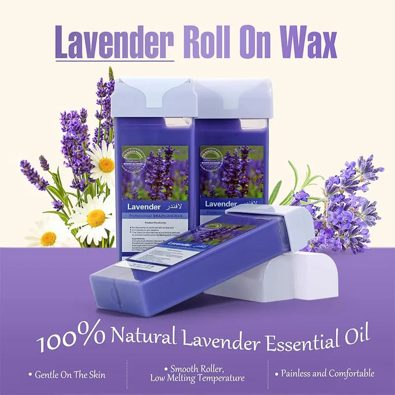 Roll-On Soft Wax Refill Kit – Body Hair Removal Wax Cartridges Depilatory Wax Kit Zpaxo