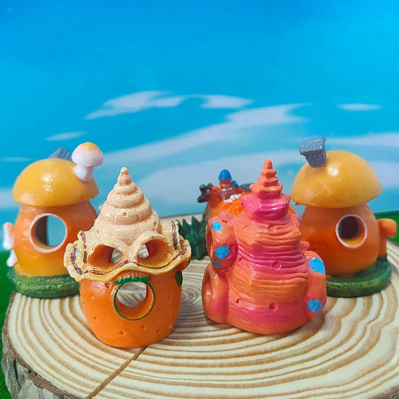 Mushroom Conch House Shelter Aquarium Landscaping Decoration Fish Zpaxo