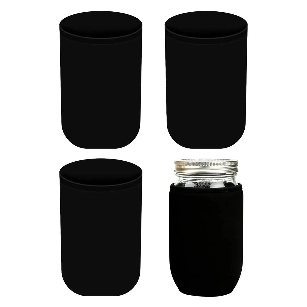 Hydroponic Jar Sleeve Light Blocking Cover Wide Mouth Jars Seed