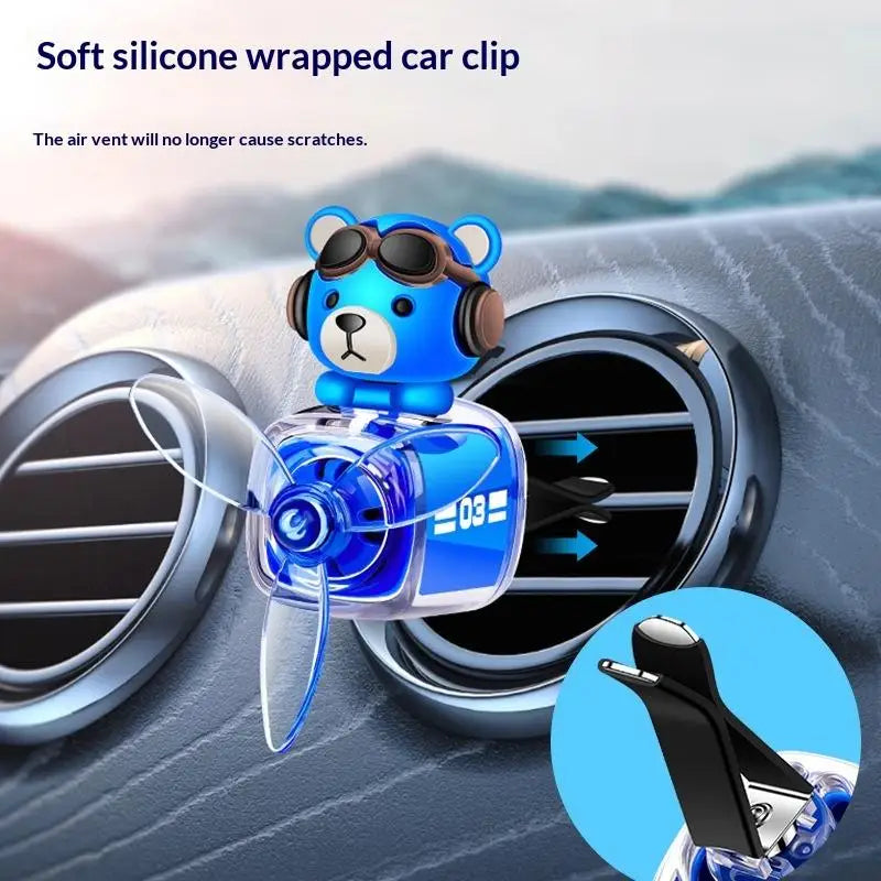 Cartoon Dog Car Vent Clip Air Freshener – Rotatable Diffuser
