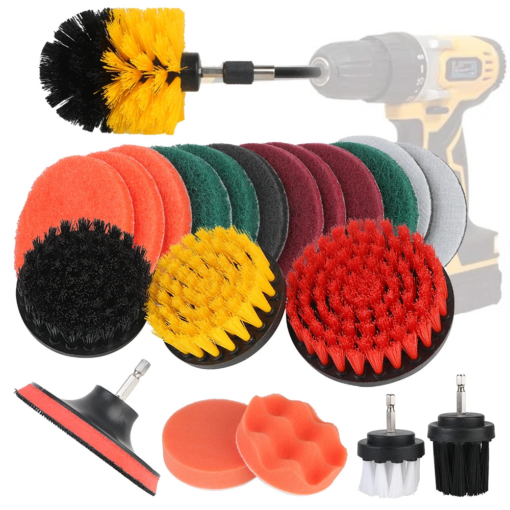 Car Kitchen Bathroom Power Scrubber Electric Drill Brushes