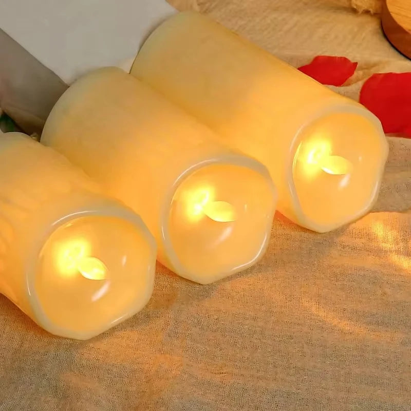 Realistic Tear-effect LED Candle Lights Smoke-free Decorative Candles
