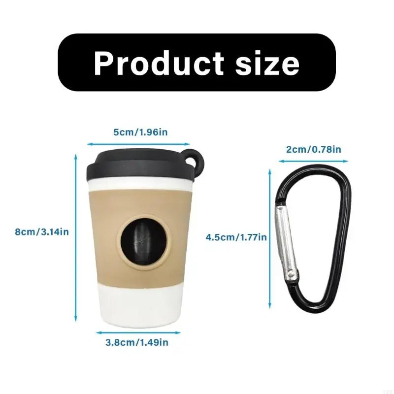 Outdoor Dog Walking Toilet Coffee Cup Pet Waste Bag Dispenser Carriers
