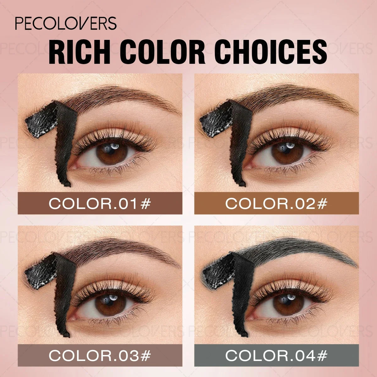 1PC Tattoo Easy -Off Eyebrow Gel - Semi Permanent Brow Tint, Waterproof & Sweat-proof, Transfer-proof & Smudge-proof Zpaxo