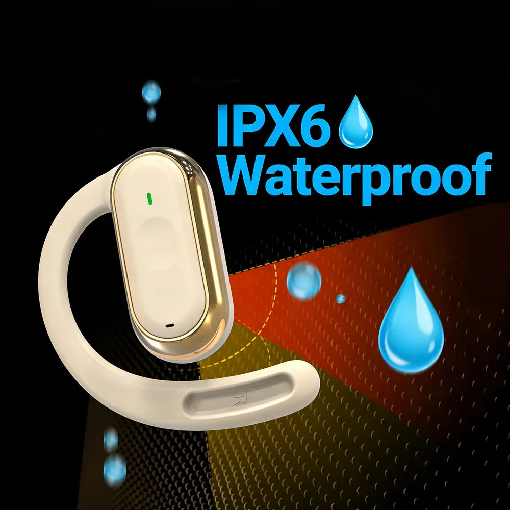 KEBIDUMEI Open-ear Earphones Ear Hook Bluetooth 5 4 Headphones IPX6