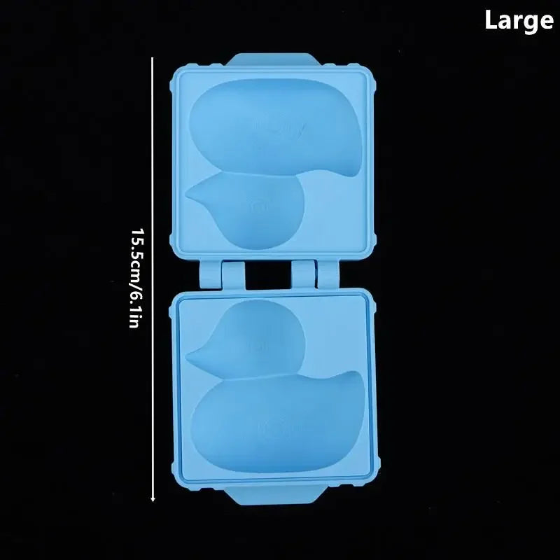 Cartoon Cute Duck Shaped Rice Mold Maker Clip Children Outdoor Plastic Duck Rice Mold DIY Maker Sushi Mold Kitchen Gadget Zpaxo Large Blue