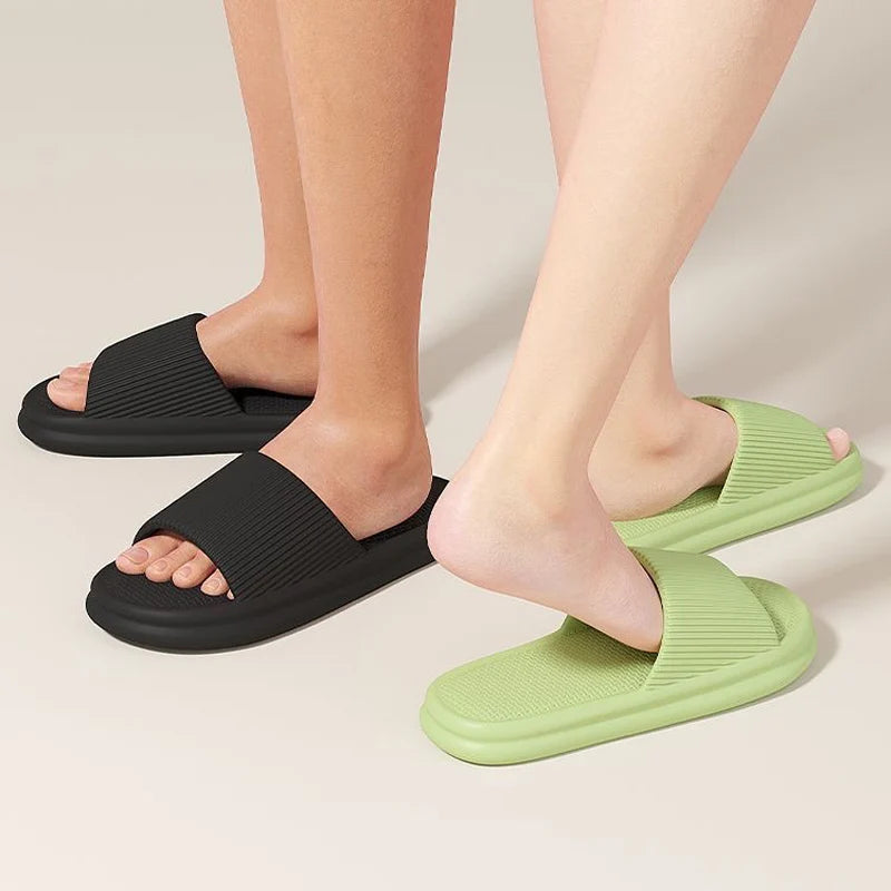 Summer Slippers Women Men Soft Lightweight Indoor Home Slides Cloud