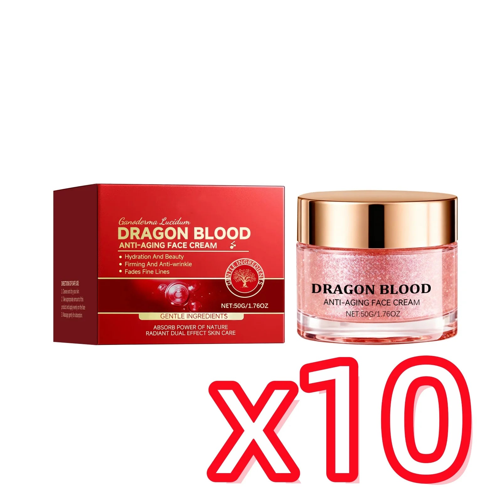 Dragon Blood Retinol Face Cream – Brightening & Firming 50g Anti-Aging Face Cream Zpaxo 50g X 10
