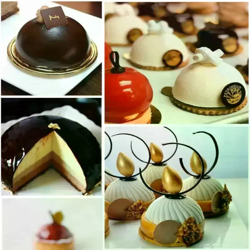 3D Ball Round Half Sphere Silicone Mold DIY Baking Pudding Mousse Zpaxo
