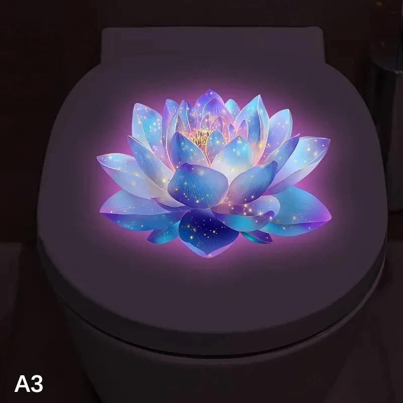 CMSelf-Adhesive Glow-in-the-dark Toilet Sticker Bathroom Lid Zpaxo A3