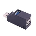 652F Portable USB Adapter Extender 1 3 Ports USB3 0 Splitter Multi Zpaxo Black CN