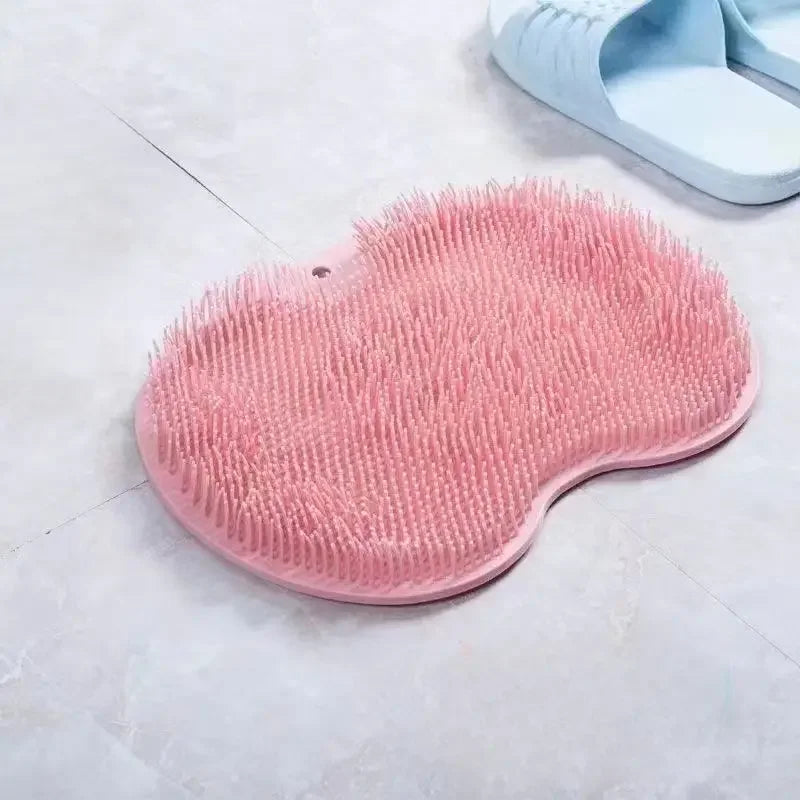 Non-Slip Shower Foot Washing Mat - Clean Bath Exfoliating Mat for Home Spa and Bathroom Plaid Zpaxo 1Pc 3