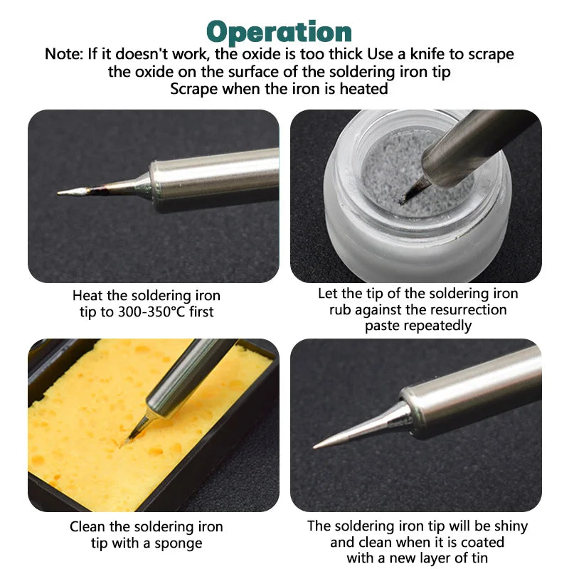 6 8 16 Soldering Iron Tip Cleaner Resurrection Paste Oxide Cleaning