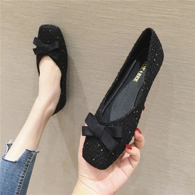 Fashion Autumn Shoes for Women 2023 New British Style Women's Shoes Large Flat Bottom Shallow Versatile Big Size 44 45 46 Zpaxo