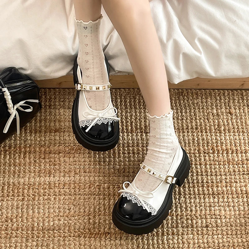 Spring Autumn Women's Bow Embellishment Heel Shallow Mouth Single Zpaxo