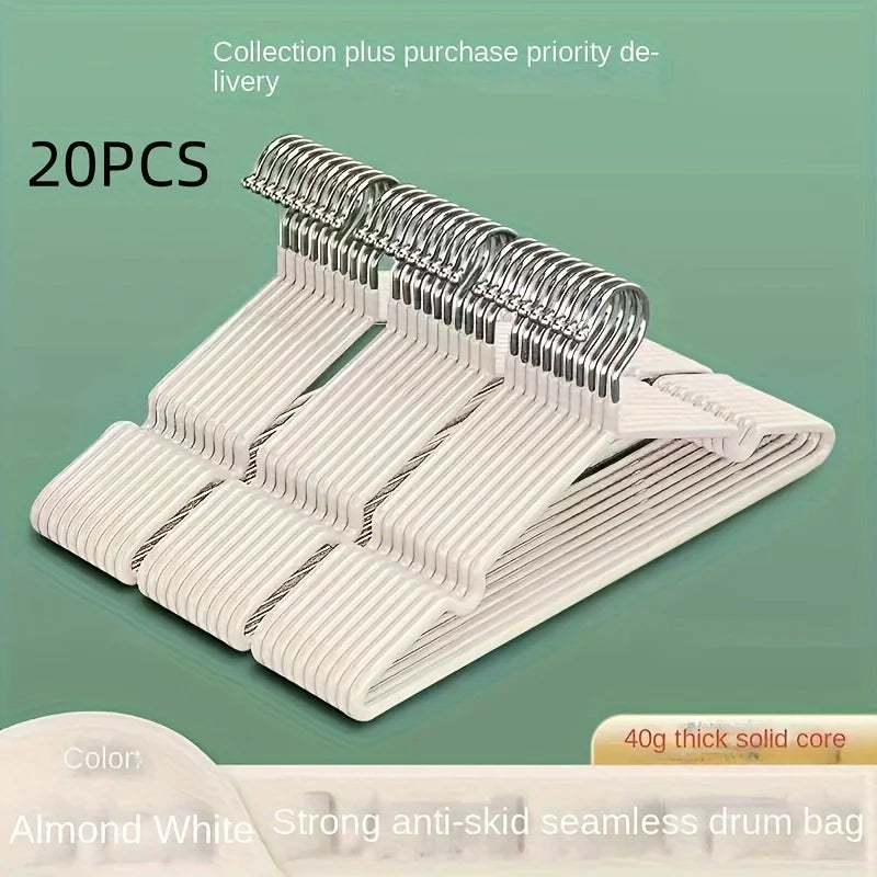 10 Clothes Hangers Non-slip Design Traceless Racks Sturdy Heavy Duty