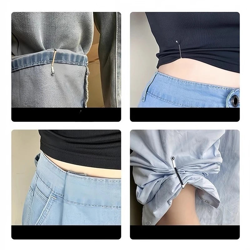 4 Jeans Skirts Detachable Buckle Accessories Adjustable Sleeve Clip