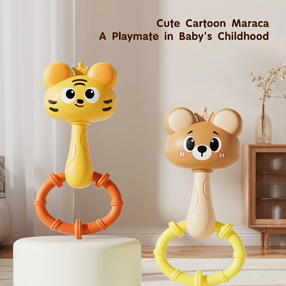 Bear Tiger Hand Chime Toy Learning Sensory Music Sound Fine Motor