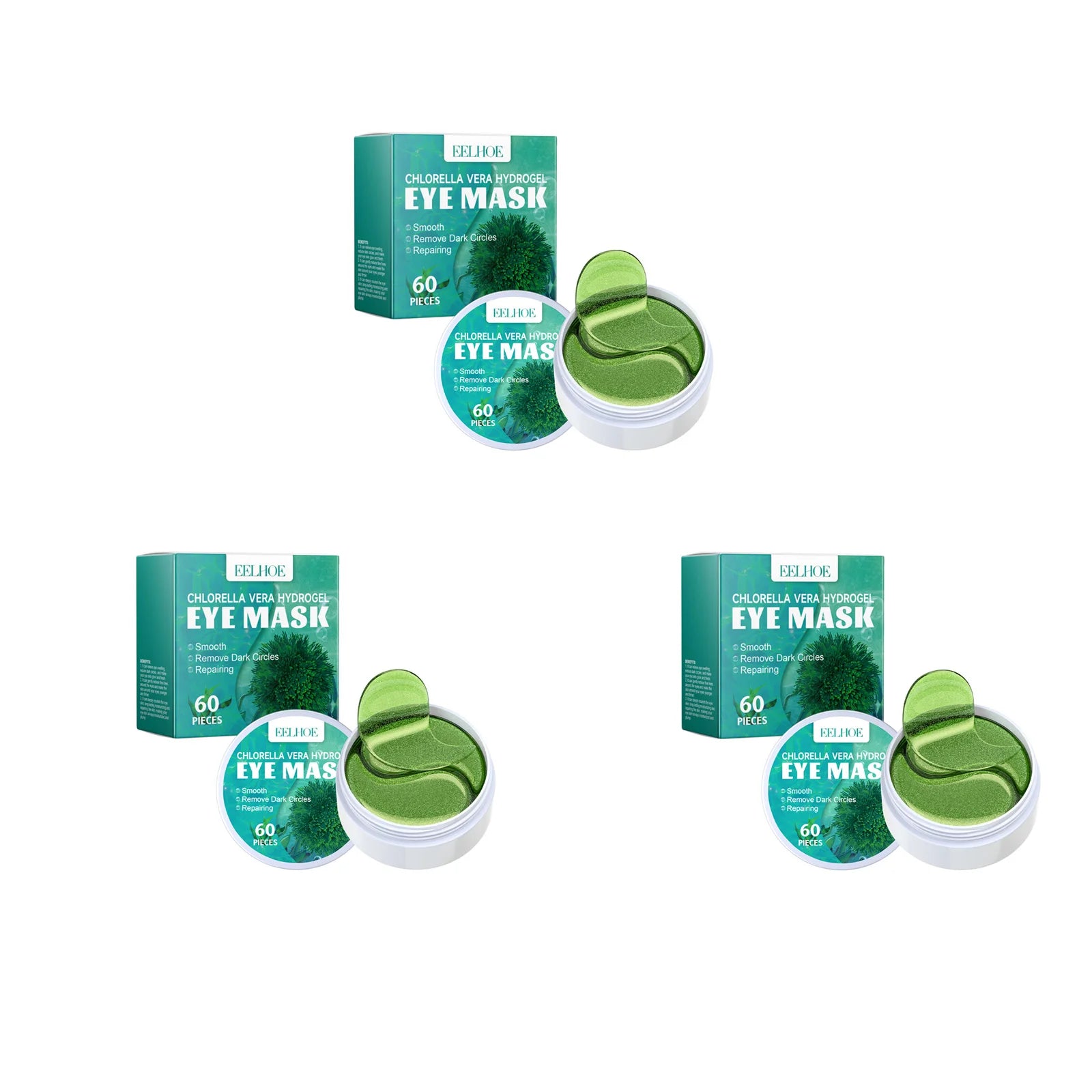 Seaweed Under Eye Patches – Dark Circles & Puffiness 60pc Under Eye Patches Zpaxo 3 x 60Pcs Boxed