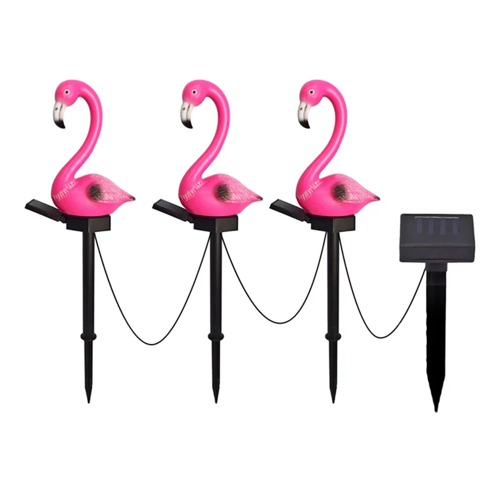 Solar LED Lights Outdoor Garden Landscape Flamingo Lawn Lamp Zpaxo 3PCS 1 China Mainland