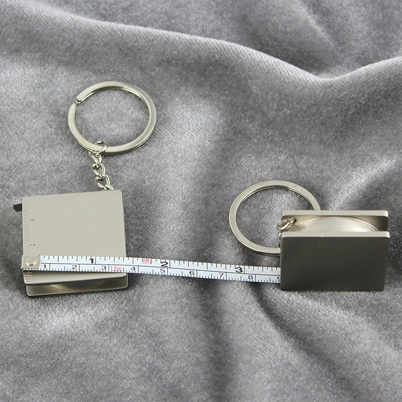 Key Ring Pull Ruler Tape Measure Keychain Portable Measuring Tools DIY Hand Gauging Tools Retractable Ruler Zpaxo