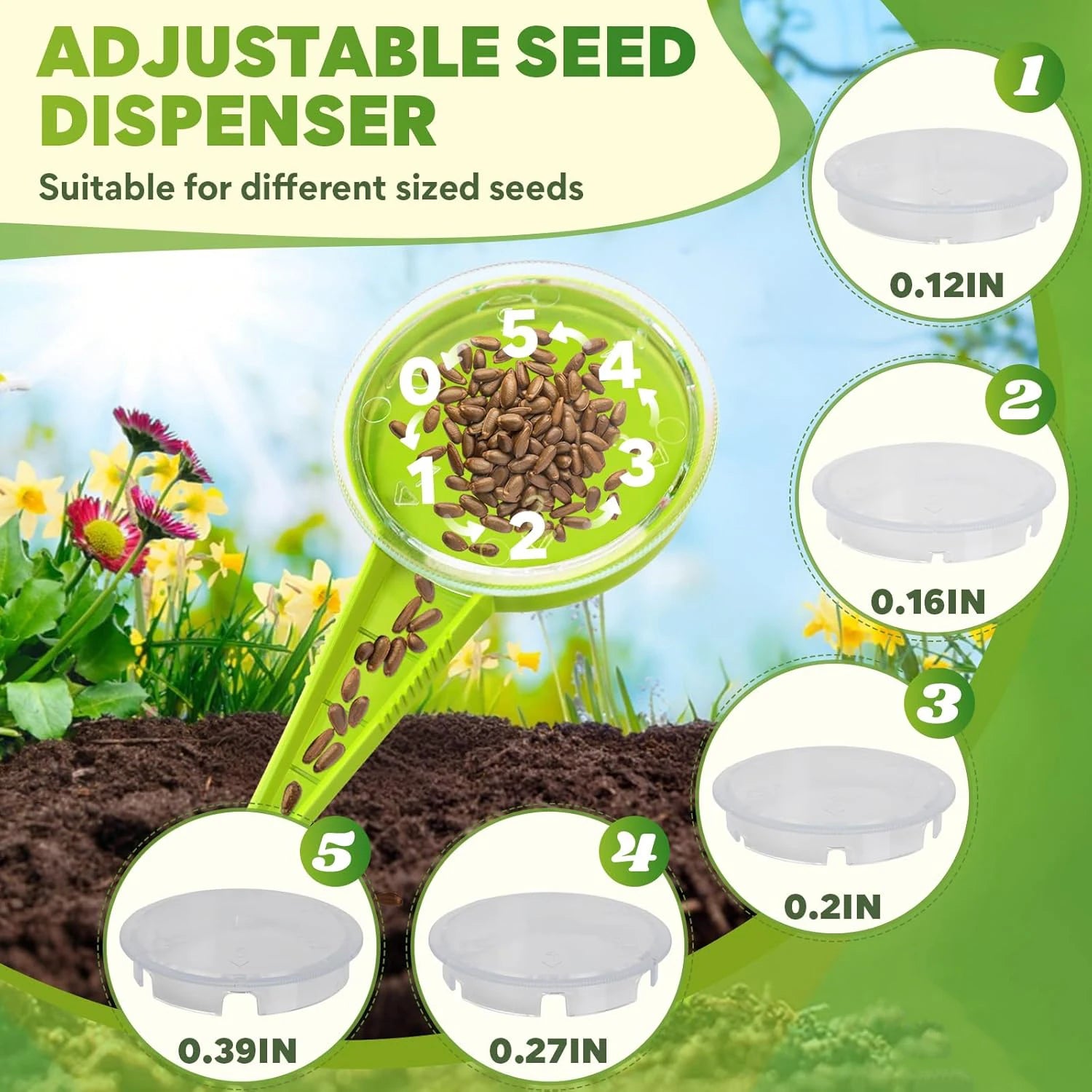 Ergonomic Garden Tool Set – Seed Planter & Dibber Kit