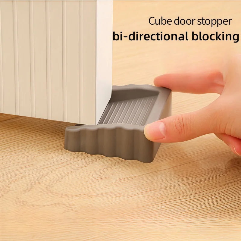 Creative storm door stopper Plastic matte surface anti-collision safety door wedge Multi-function door stopper Zpaxo
